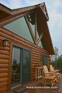The Hespes can see the mountains from their deck, their upstairs bedroom or their living room. 