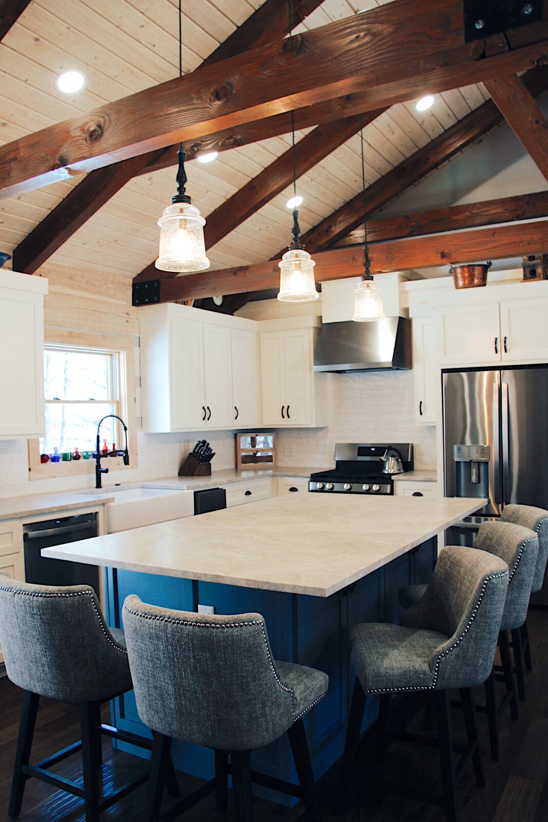 Dickey Log Home Kitchen