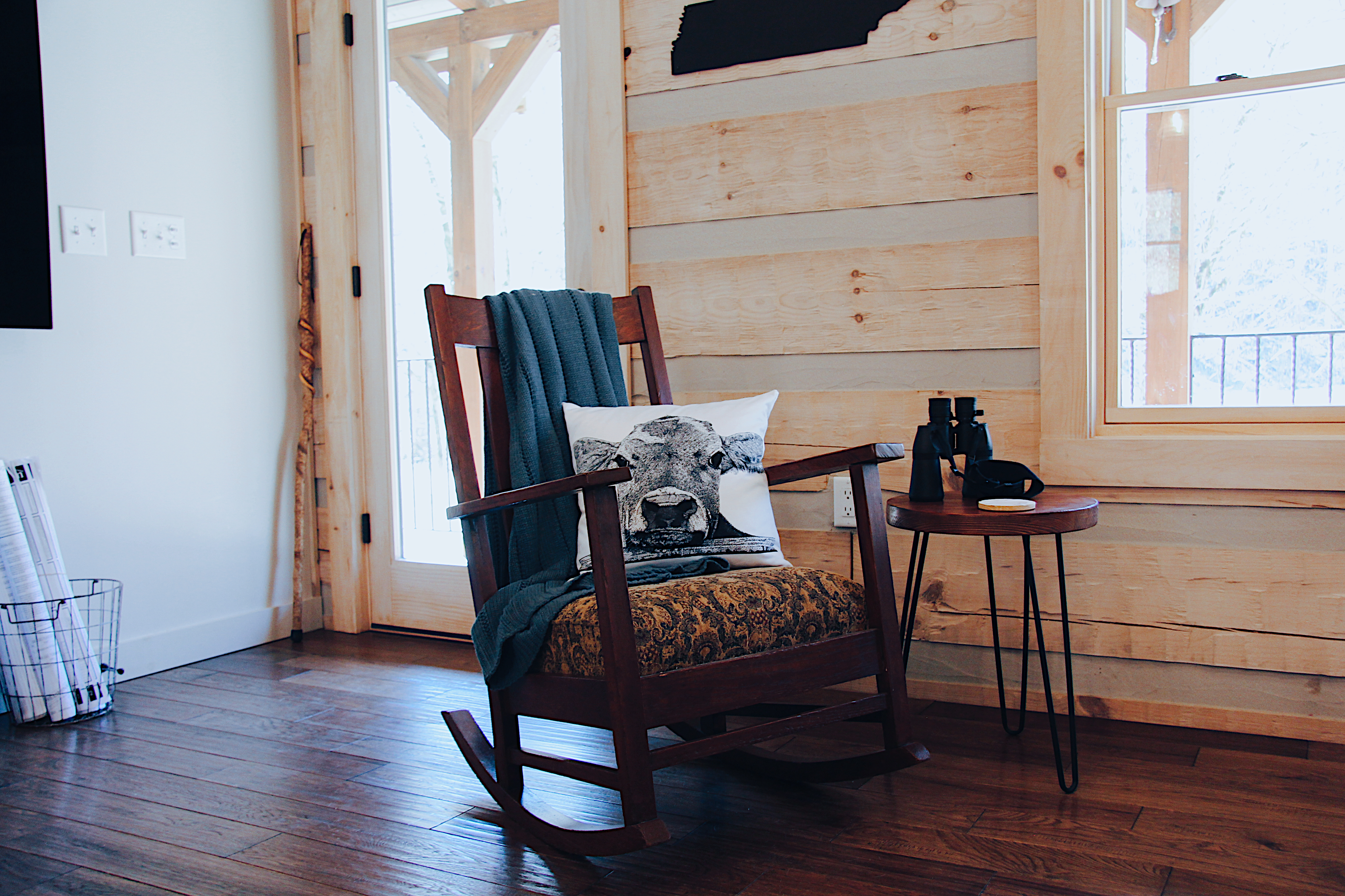 Dickey Log Home Living Room